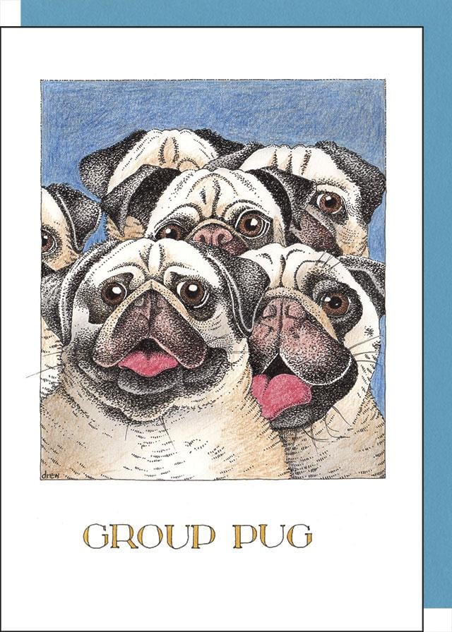 Sugarhouse Greetings Card Group Pug Card