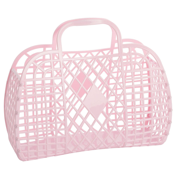 Sun Jellies Basket Pink Retro Basket - Large