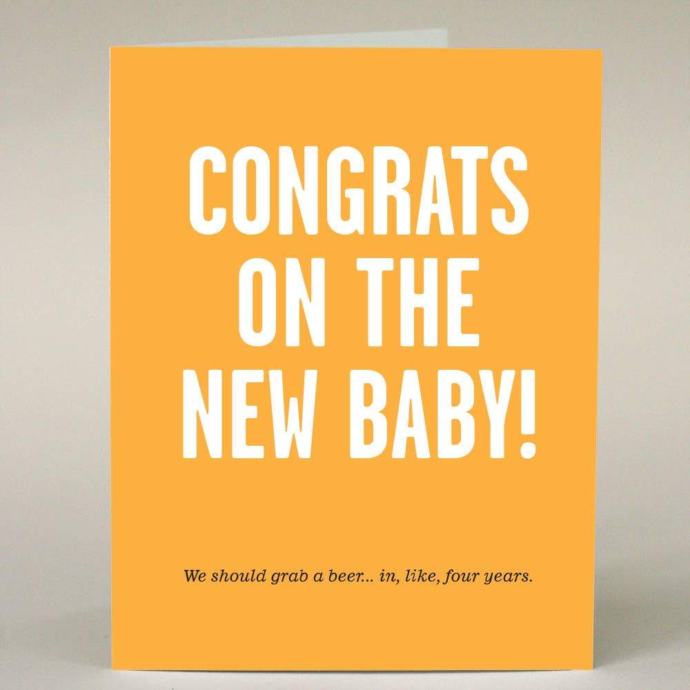 Sweet & Snarky Greeting Card Company Card We Should Grab a Beer Card