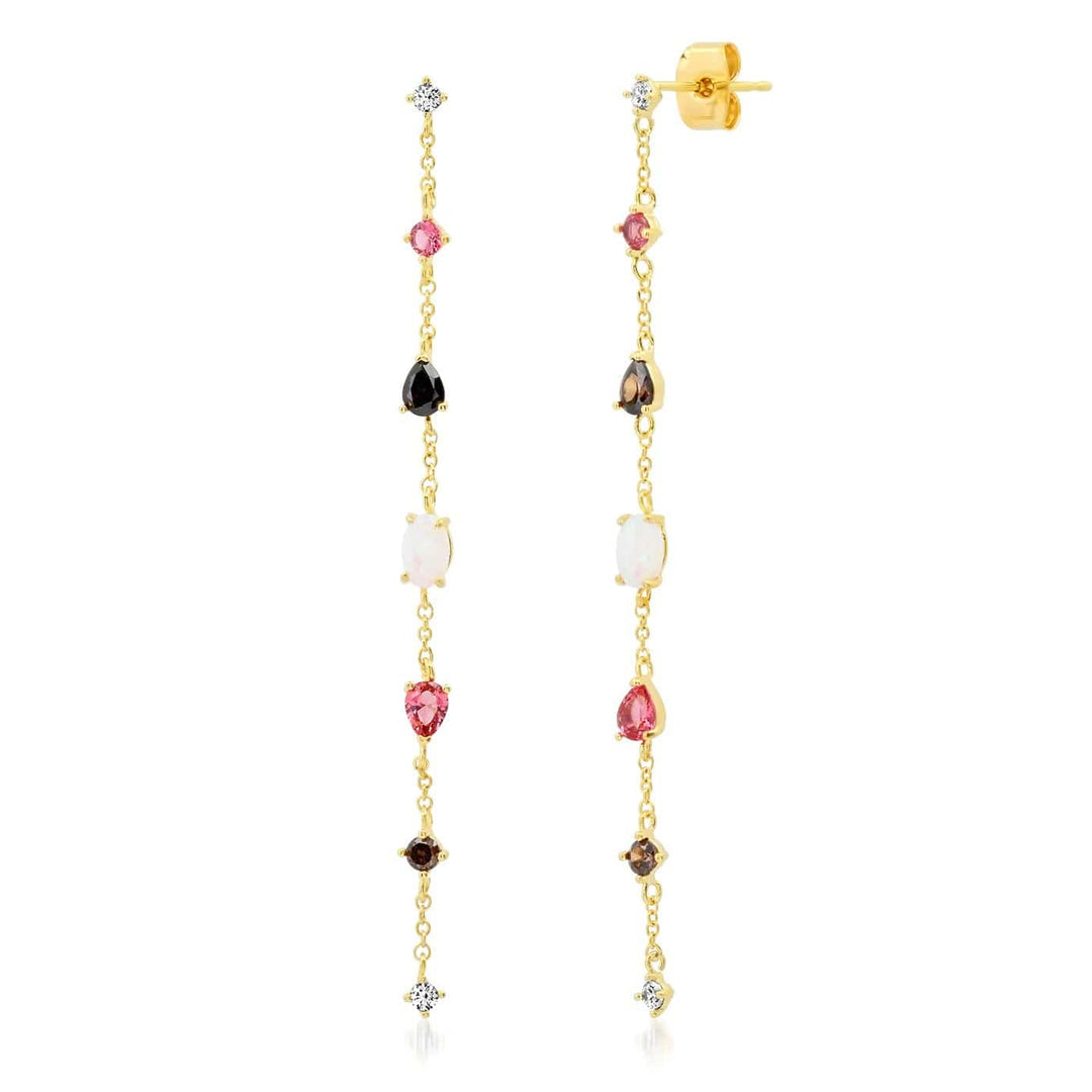 TAI Jewelry Gemma Linear Drop Earrings