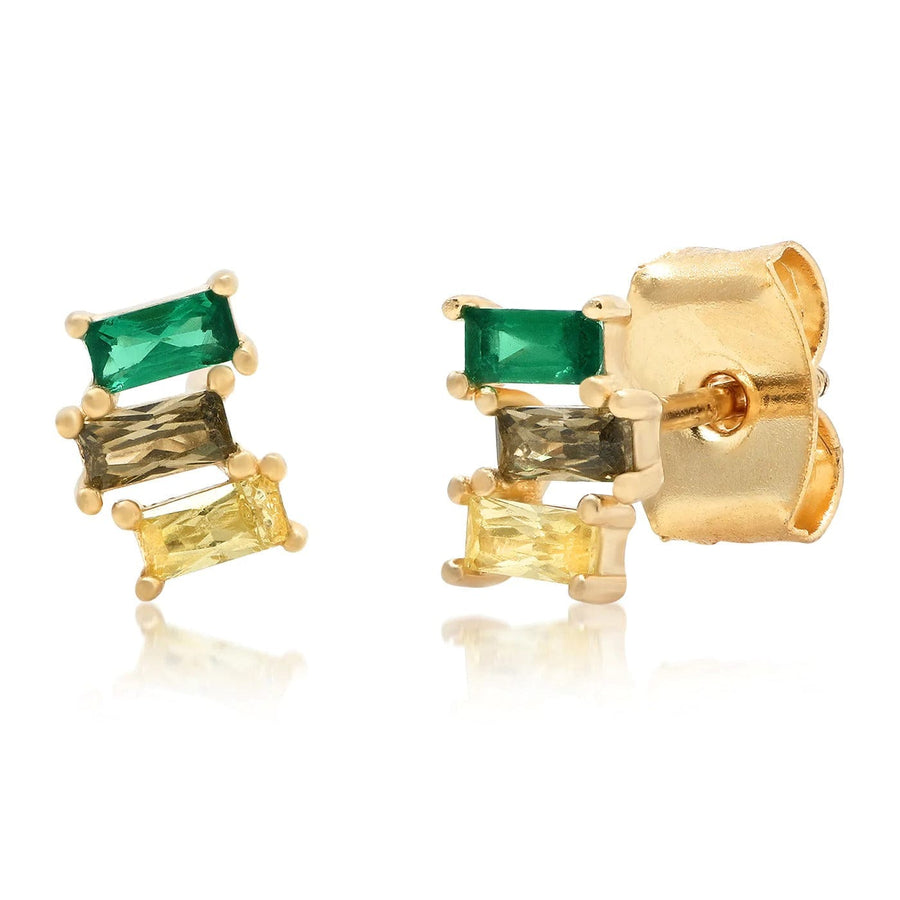 TAI Jewelry Ombre Baguette Stack - Green