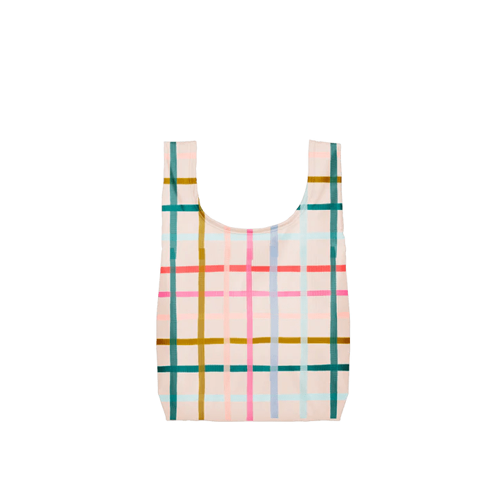 Talking Out Of Turn Bags Pretty Plaid - Small Twist and Shouts - Reusable Grocery Bag