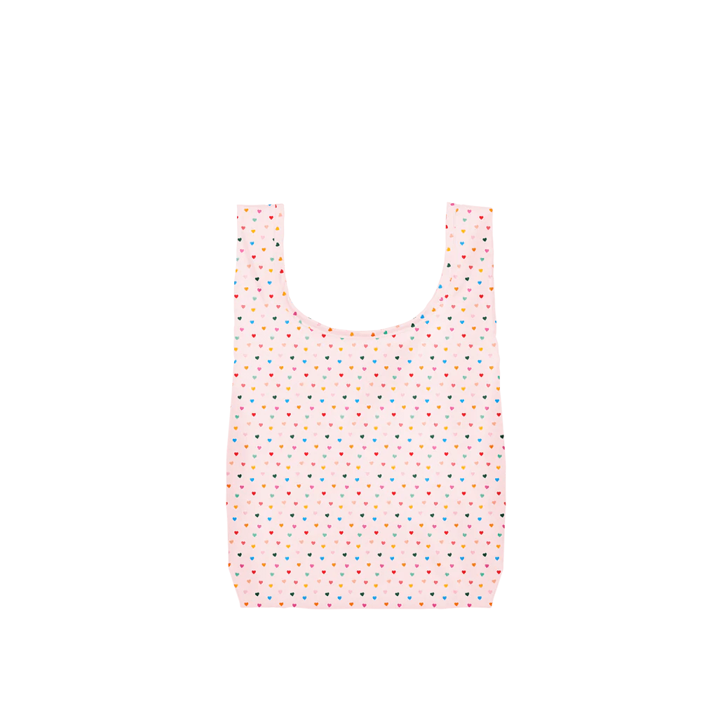 Talking Out Of Turn Bags Tiny Hearts - Medium Twist and Shouts - Reusable Grocery Bag