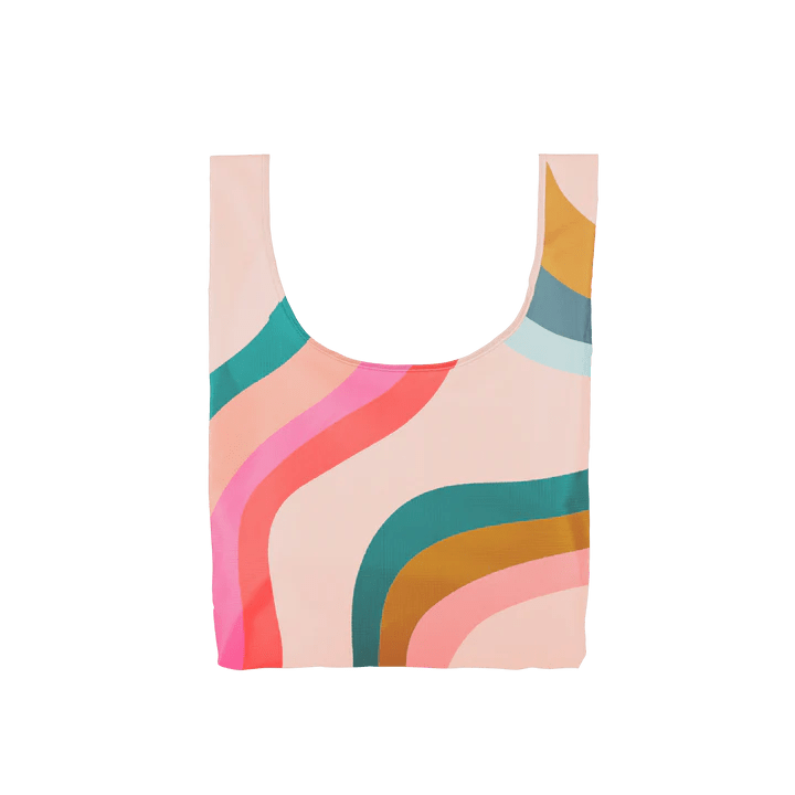 Talking Out Of Turn Bags Wavy - Medium Twist and Shouts - Reusable Grocery Bag