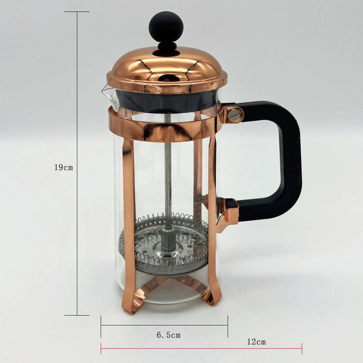 Tea Drops French Press Rose Gold French Press