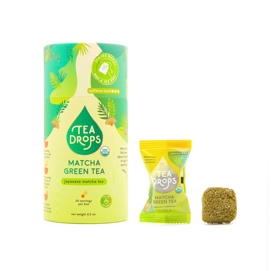 Tea Drops Tea Canister (10 Tea Drops Included) Tea Drops - Matcha Green Tea