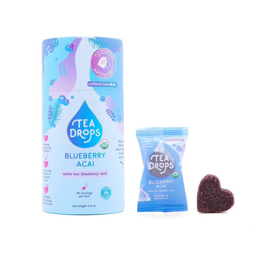 Tea Drops Tea Canister (10 Tea Drops) Tea Drops - Blueberry Acai White Tea