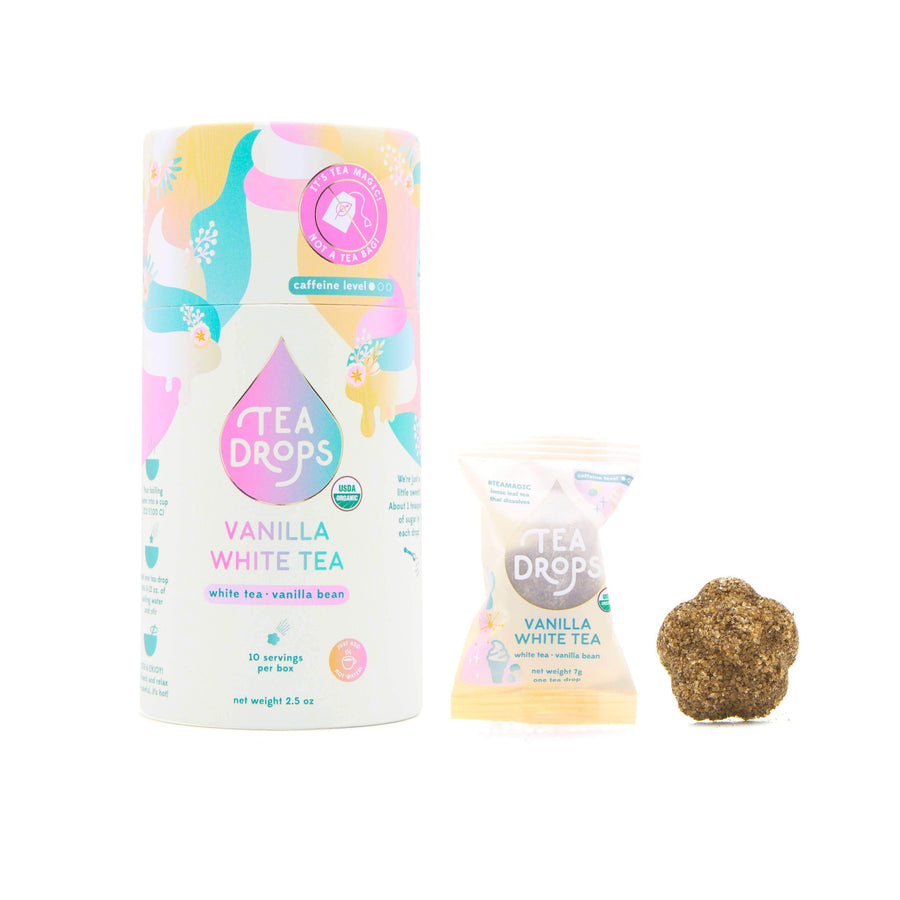 Tea Drops Tea Canister (10 Tea Drops) Tea Drops - Vanilla White Tea