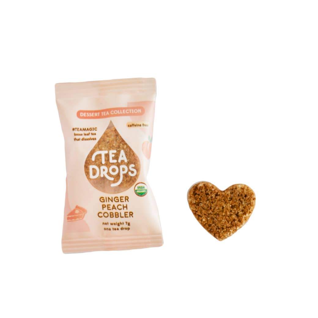 Tea Drops Tea Individual Tea Drop Tea Drops Dessert - Ginger Peach Cobbler