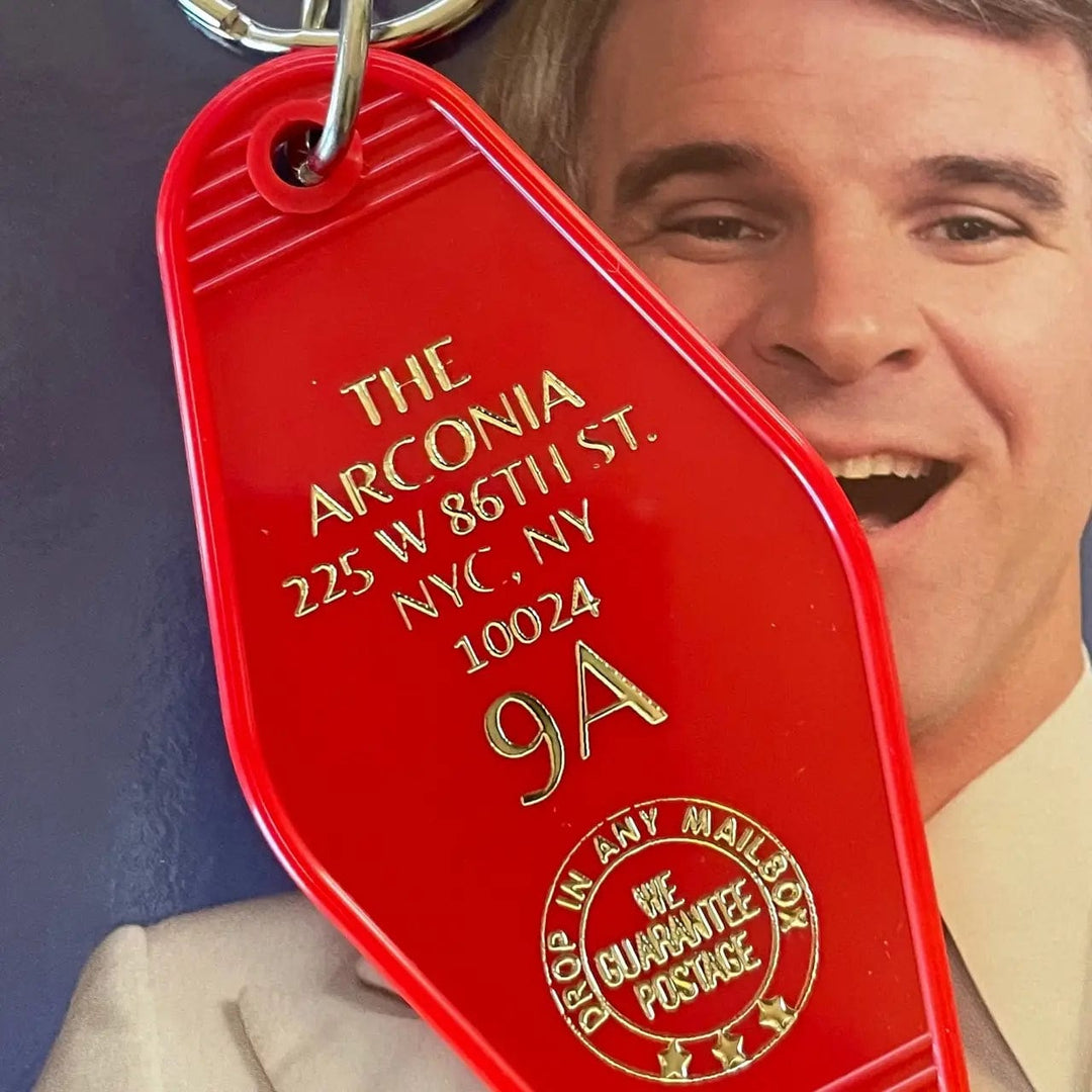 The 3 Sisters Design Co. Keychain Only Murders in the Building - The Arconia Motel Key Fob