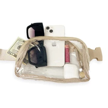 The Darling Effect Handbags, Wallets & Cases Clear Stadium All You Need Belt Bag - Natural Beige