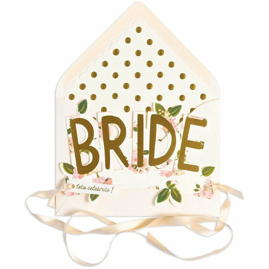 The First Snow Card Bride Paper Crown Card