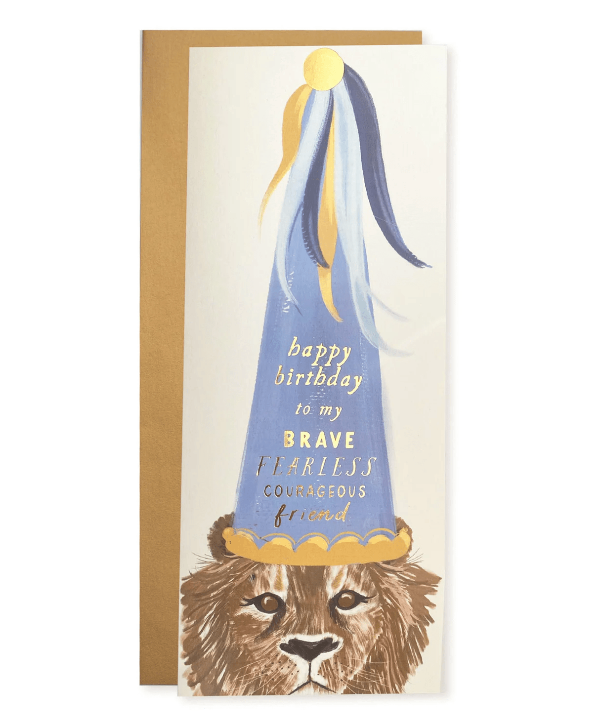 The First Snow Card Happy Birthday Brave, Strong, Courageous Friend Card