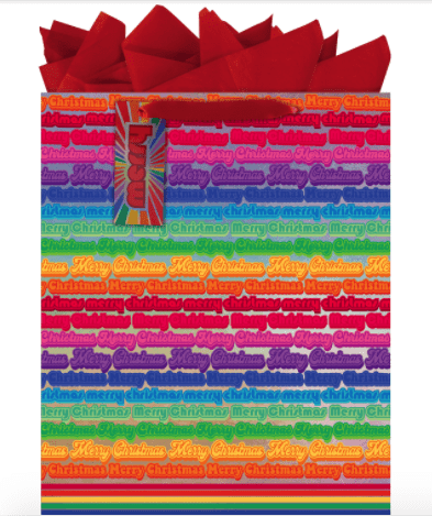 The Gift Wrap Company Gift Bag Christmas Groove Jumbo Gift Bag