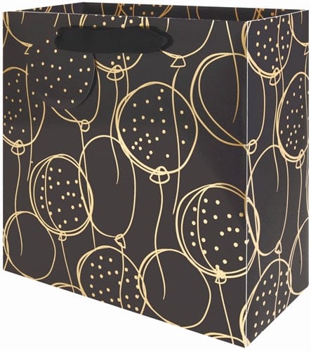 The Gift Wrap Company Gift Bag Golden Contour Medium Square Gift Bag