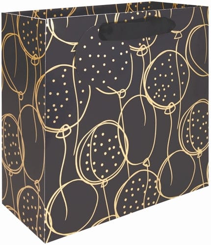 The Gift Wrap Company Gift Bag Golden Contour Medium Square Gift Bag