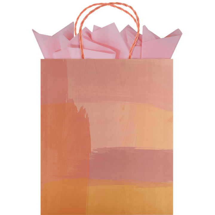 The Gift Wrap Company Gift Bag Sunset Color Wash Large Printed Tote Bag