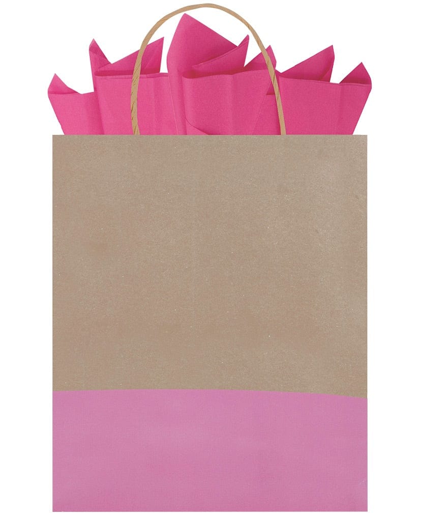 The Gift Wrap Company Gift Bags Cassis Dipped Kraft Tote