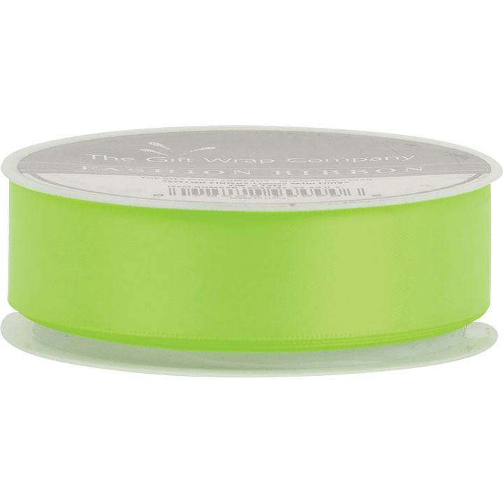 The Gift Wrap Company Ribbon Lime Luxury Satin Ribbon