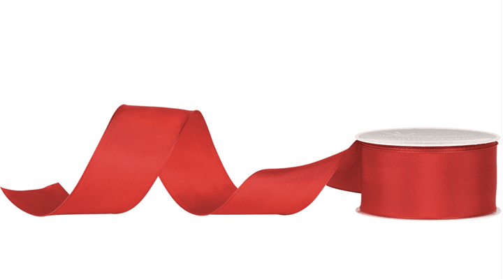 The Gift Wrap Company Ribbon Red Wired Edge Brights Ribbon