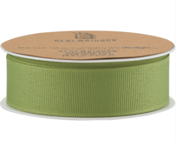 The Gift Wrap Company Ribbon Renewribbon™ Moss Grosgrain Ribbon