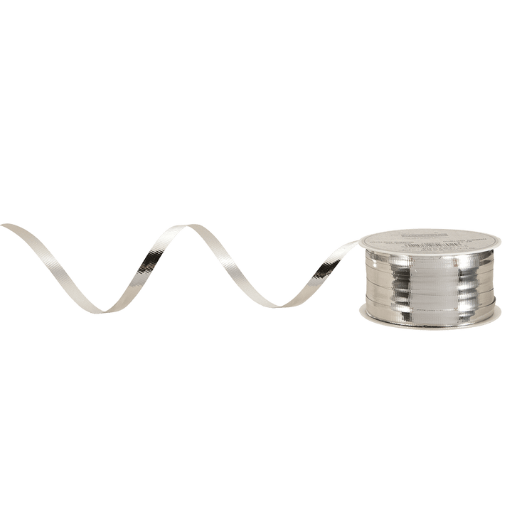 The Gift Wrap Company Ribbon Silver Metallic Curling Ribbon