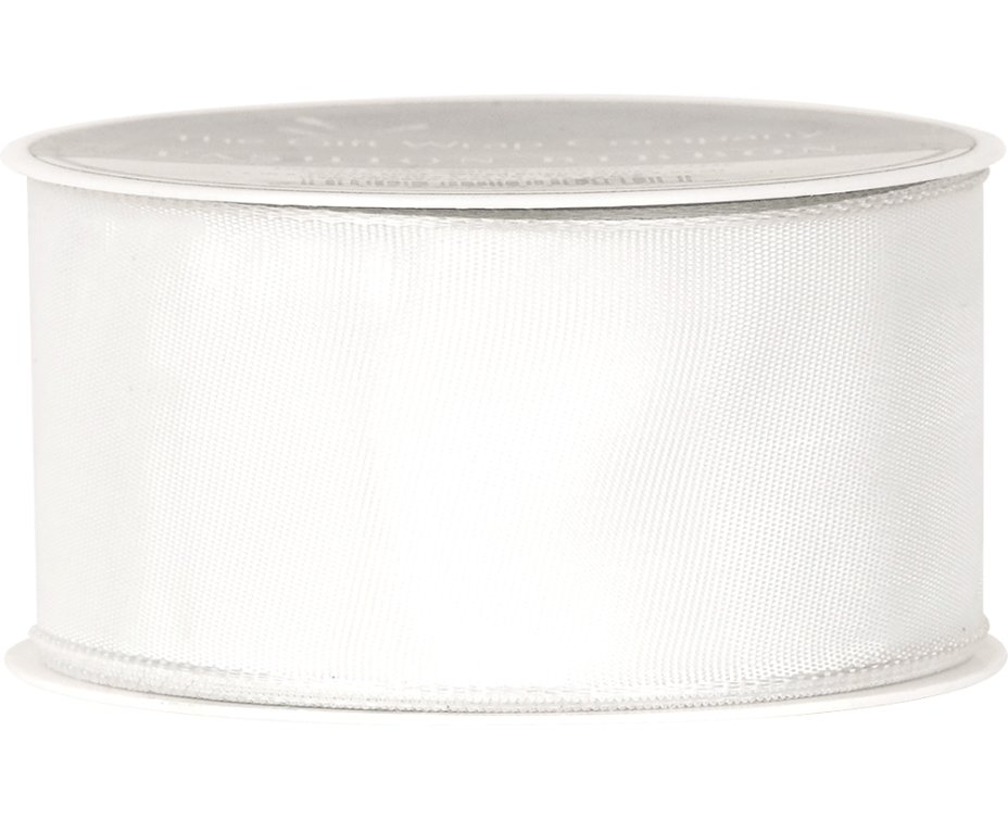 The Gift Wrap Company Ribbon White Wired Edge Brights Ribbon