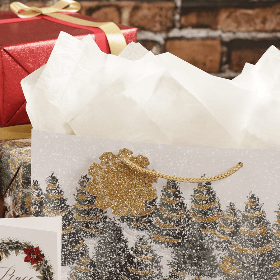 Printed Christmas Tissue Paper - 102 Sheet Pack with Foil Metallic Acc –  Ennvo Inc. K-Kraft® is a registered trademark owned by Ennvo Inc, a company  that takes prides in the products