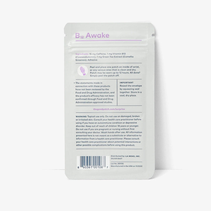 The Good Patch Bath and Body B12 Awake - 4 Patches