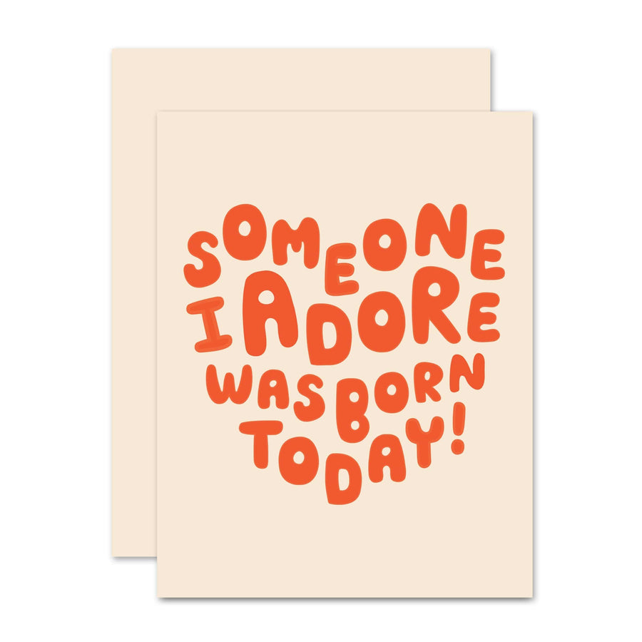 The Social Type Card Adore Birthday Card