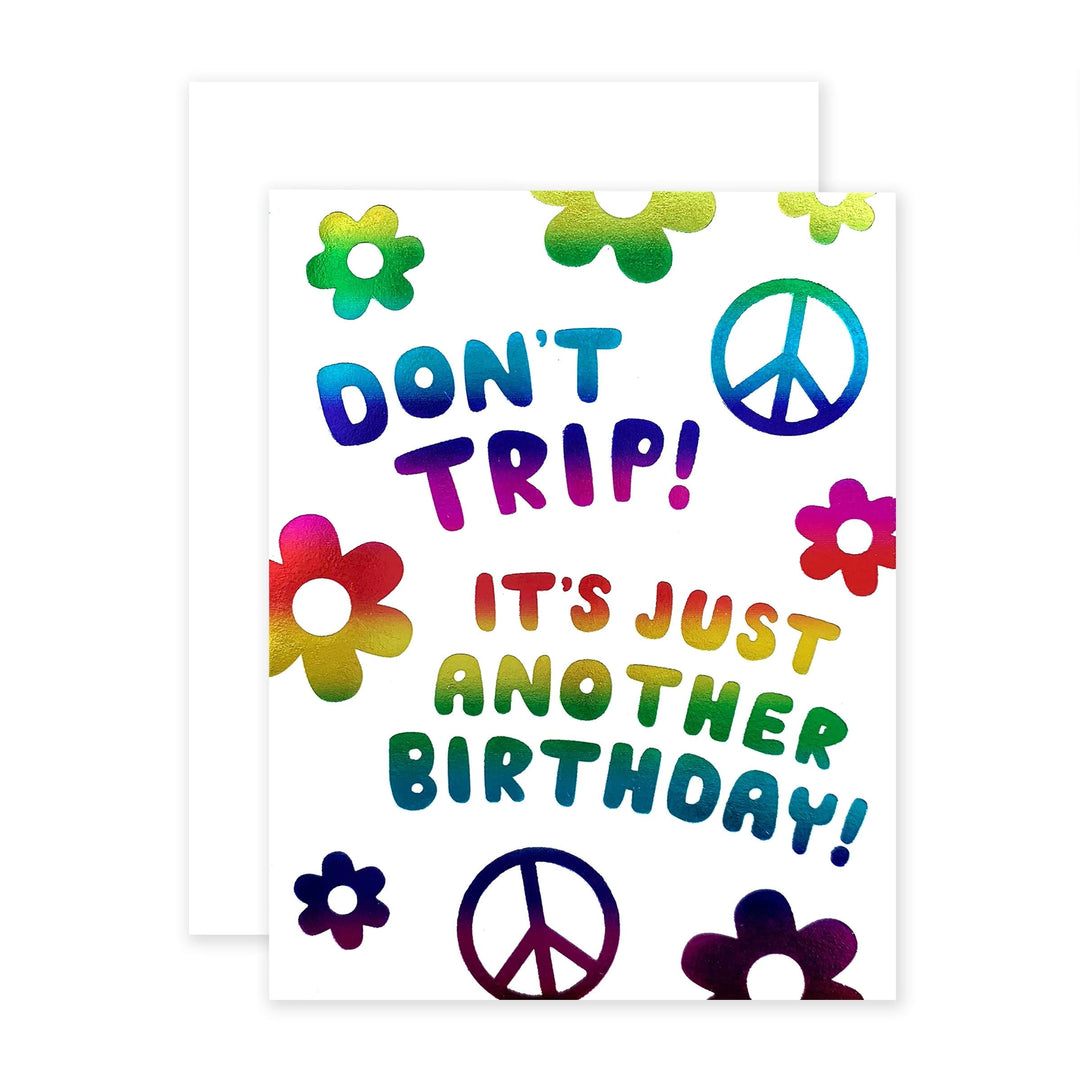 The Social Type Card Don't Trip Birthday Card