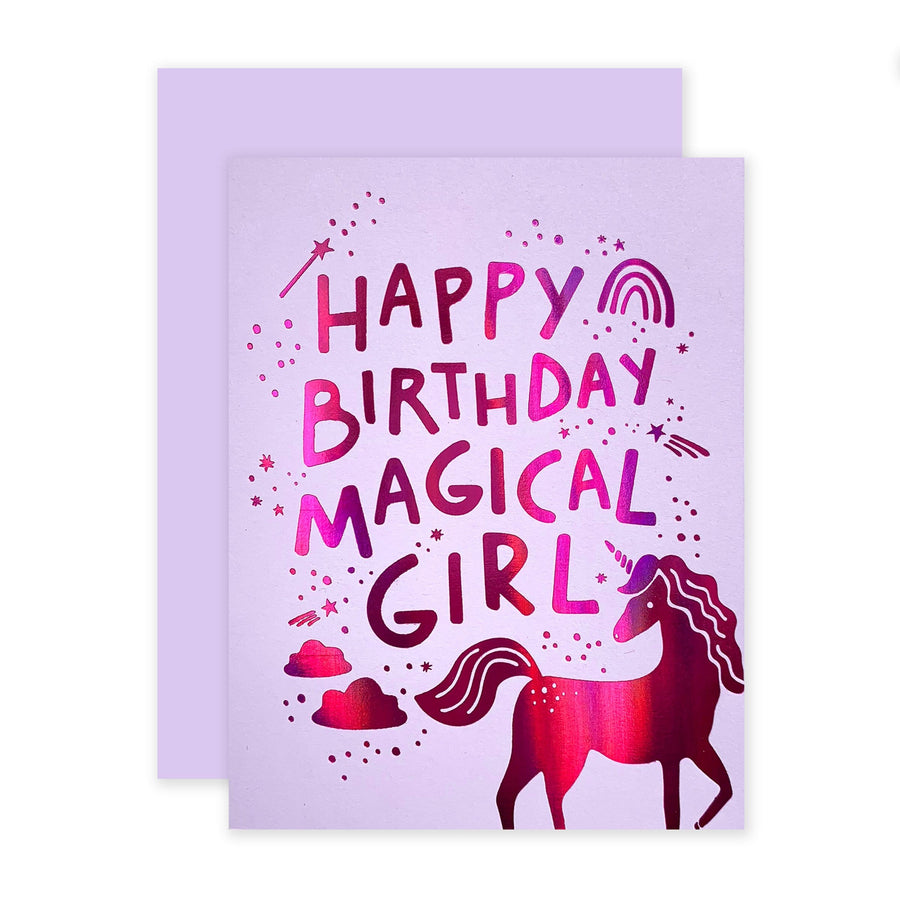 The Social Type Card Magical Girl Birthday Card
