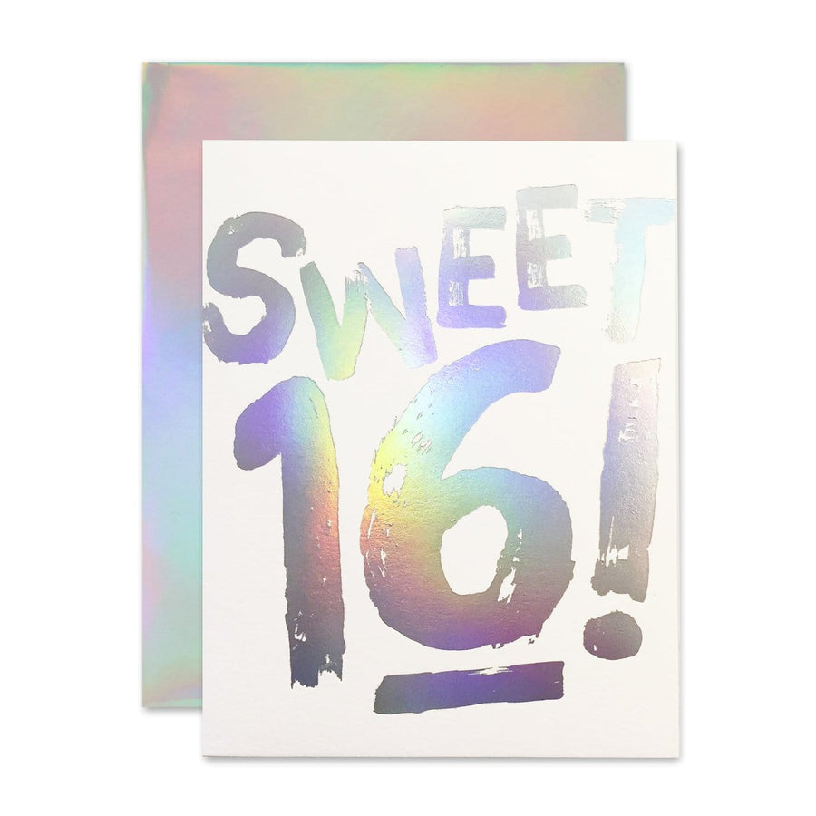 The Social Type Card Sweet 16 Holla Birthday Card