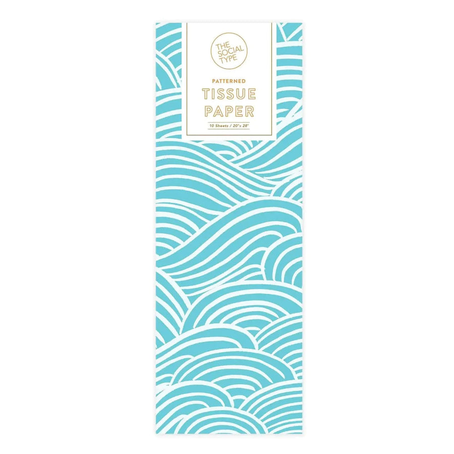 The Social Type Cards Waves Tissue Paper