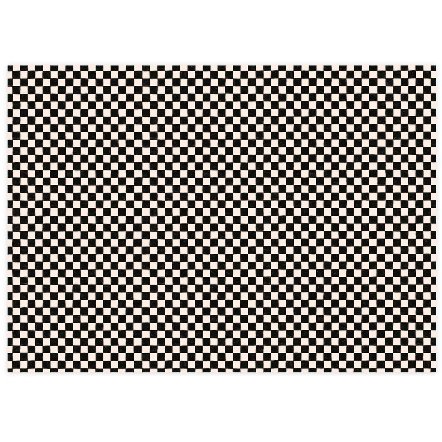 The Social Type Tissue Paper Black Checkers Tissue Paper