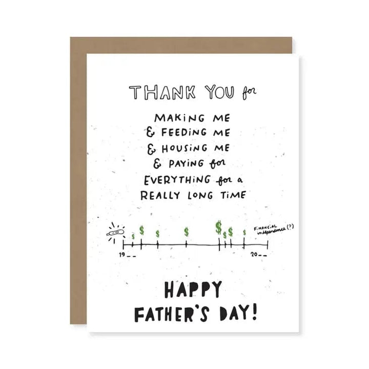 Thoughtful Human Single Card Father's Day Card