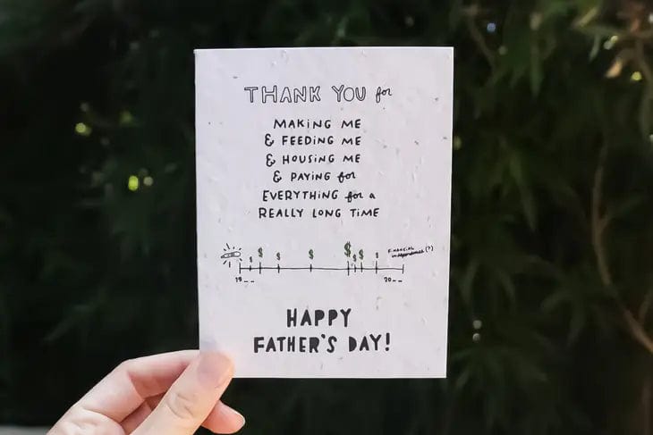 Thoughtful Human Single Card Father's Day Card