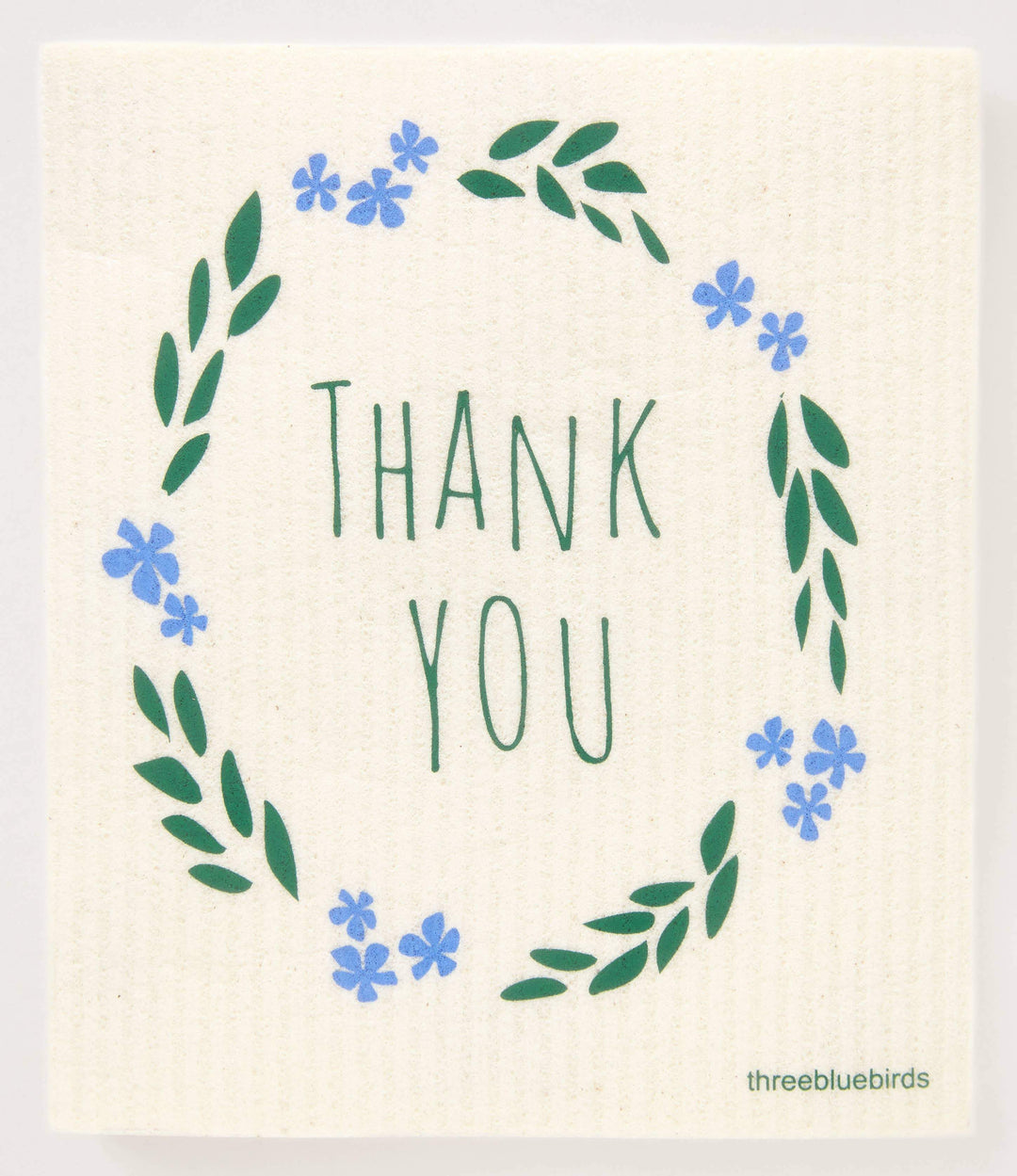 Thank You Swedish Dishcloth Swedish Dishcloth Three Bluebirds 