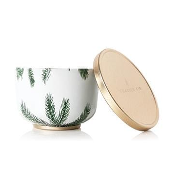 Thymes Candle Frasier Fir Poured Candle Tin - Gold Lid