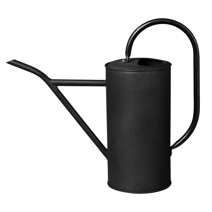 Black Tin Watering Can Watering Can Time Concept Inc. 