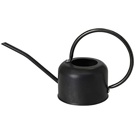 Time Concept Inc. Watering Can Small Black Tin Watering Can