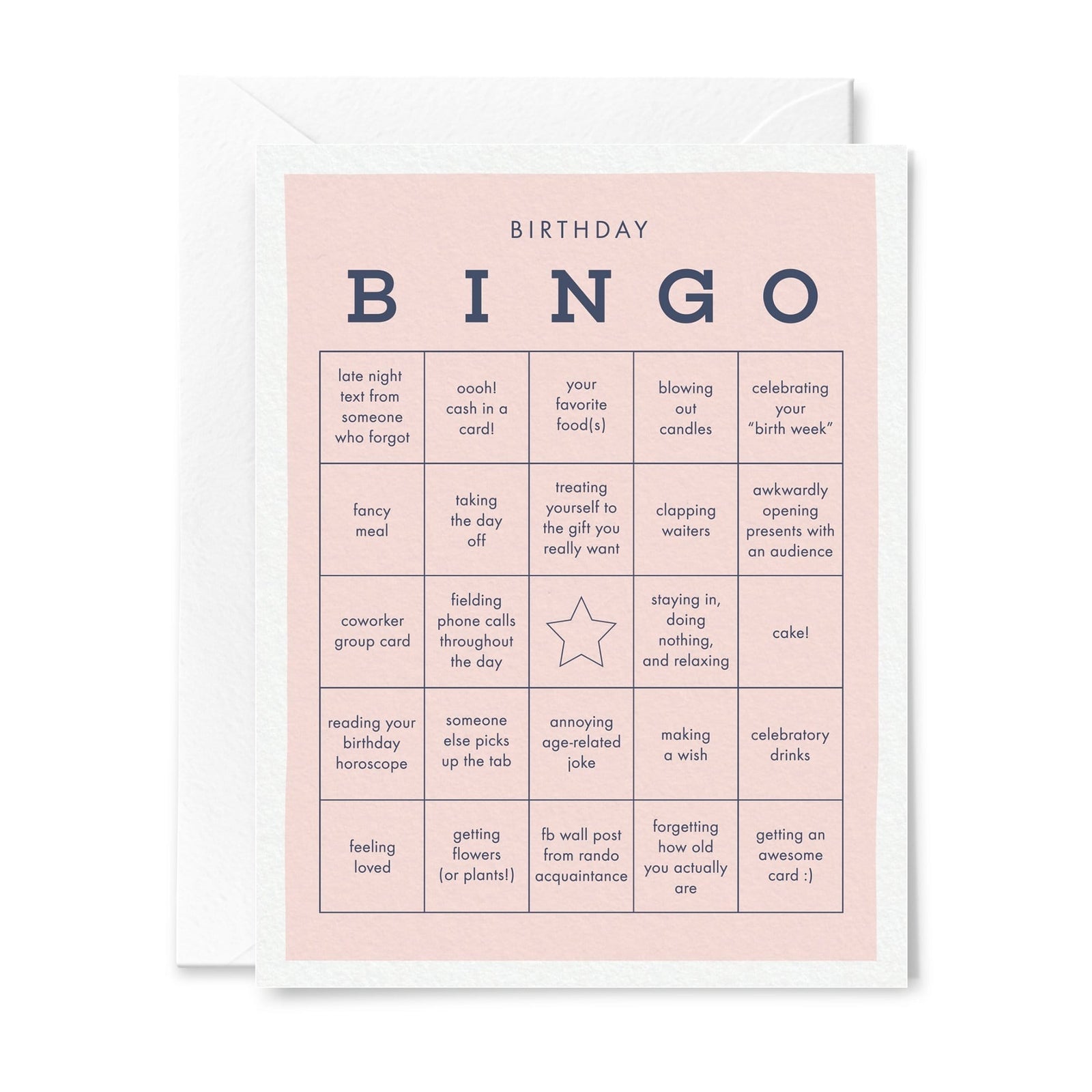 Tiny Hooray Card Bingo Birthday Card