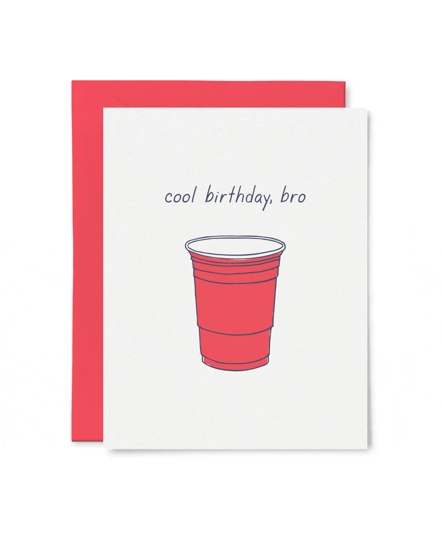 Tiny Hooray Card Cool Birthday, Bro Card