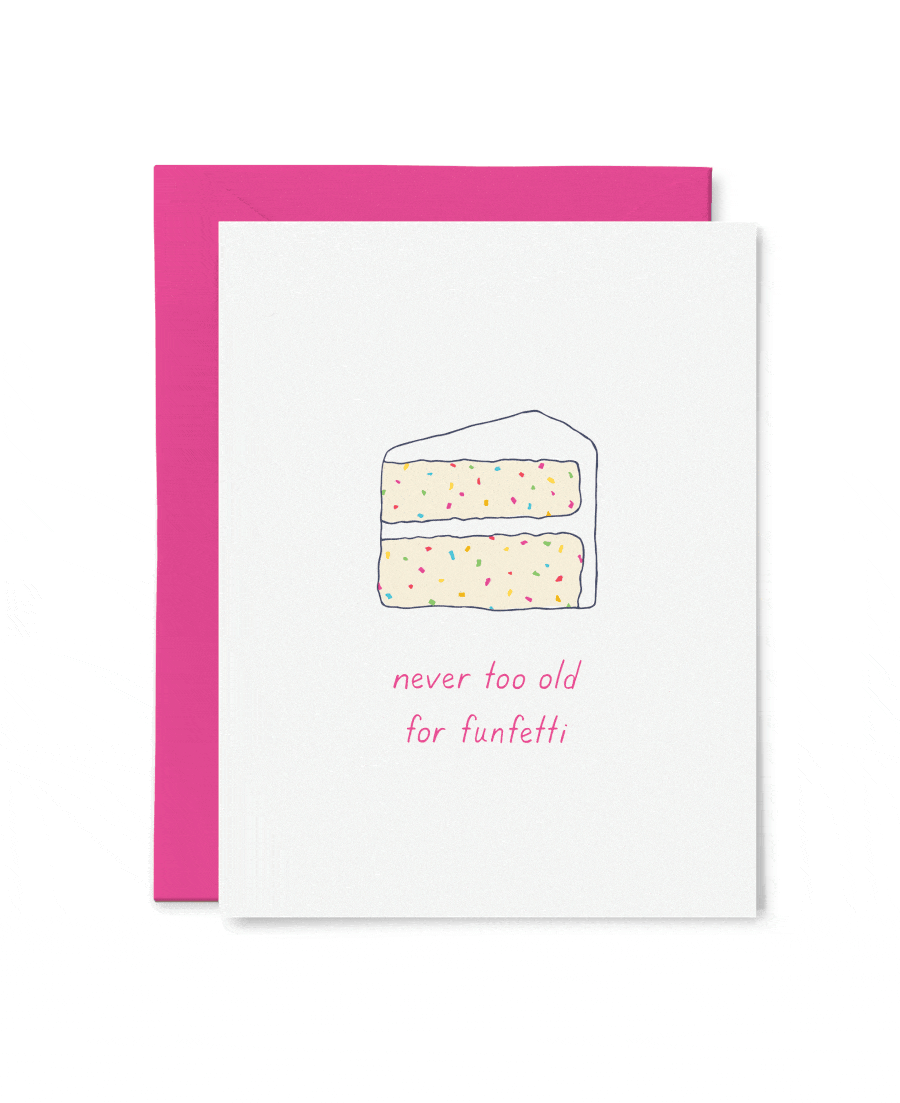 Tiny Hooray Card Funfetti Birthday Card