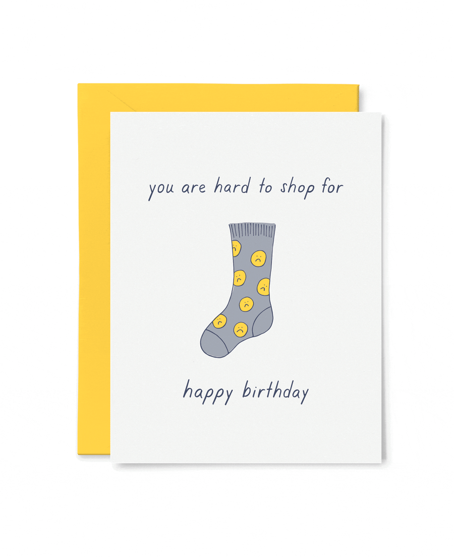 Tiny Hooray Card Hard to Shop For Birthday Card