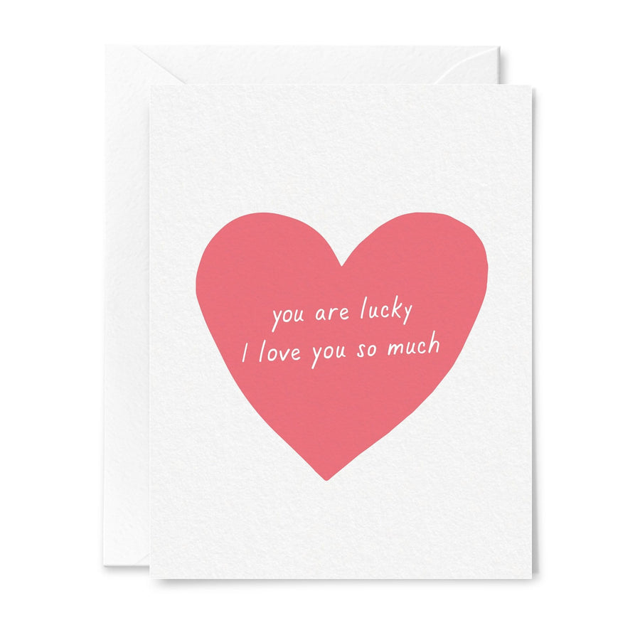 Tiny Hooray Card Lucky I Love You Card
