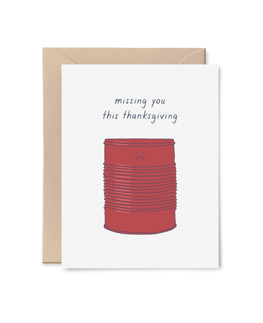 Tiny Hooray Card Missing You this Thanksgiving Card