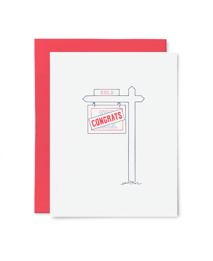 Tiny Hooray Card New Homeowner Card