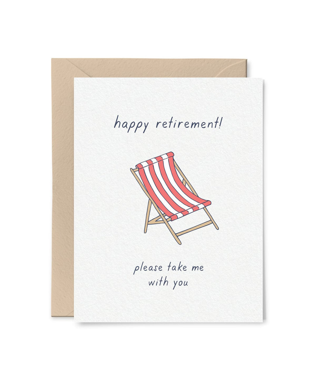 Tiny Hooray Card Take Me With You Retirement Card