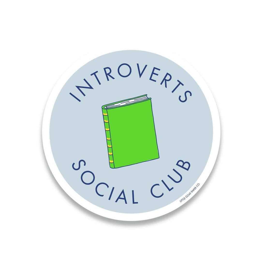 Tiny Hooray Sticker Introverts Social Club Sticker